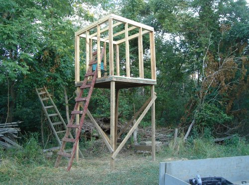 Framed deer blind